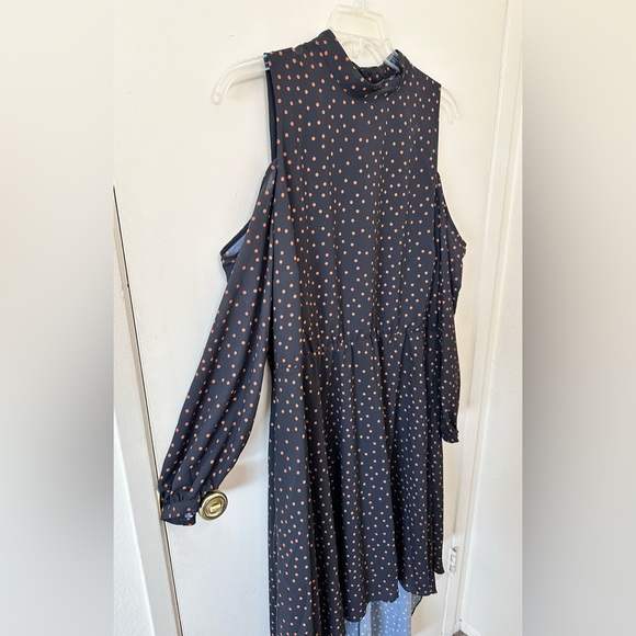 NEW Eloquii Cold Shoulder High Low Fit and Flare Dress Size 18 - Picture 6 of 8